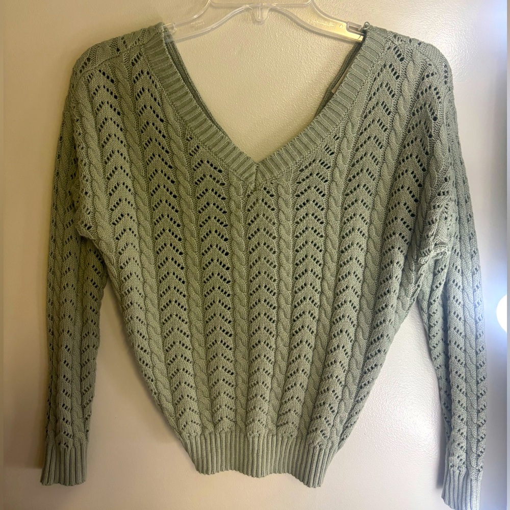Jessica Simpson green sweater in size SMALL